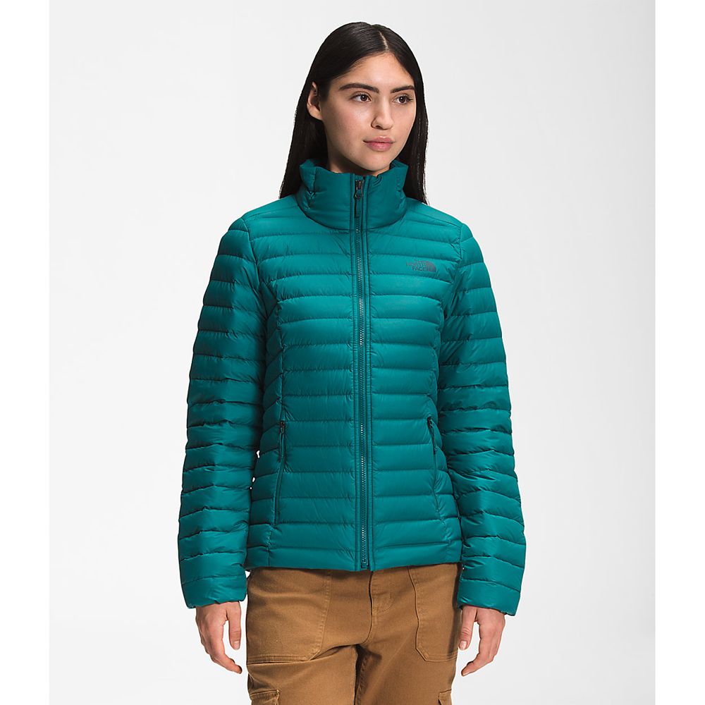 The North Face Winter Jacket Womens Australia - The North Face Stretch Blue Packable/Stowable (SKV-3